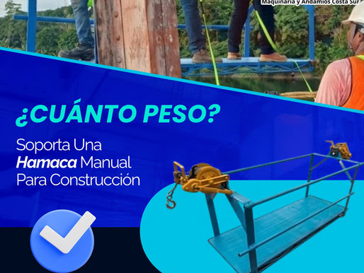 ¿Cuánto Peso Soporta Una Hamaca Manual Para Construcción?