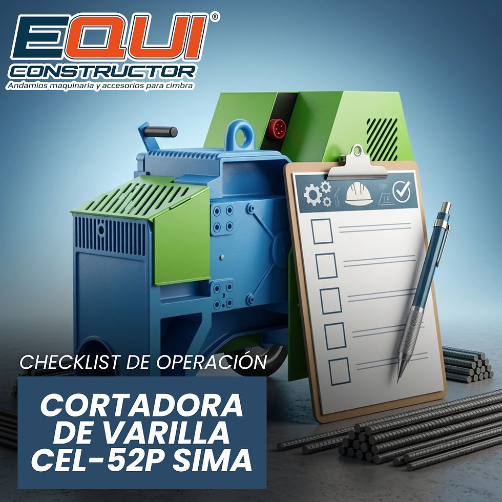 Checklist de Operación Segura de la Cortadora de Varilla CEL-52P SIMA: 12 Puntos Antes de Iniciar la Producción