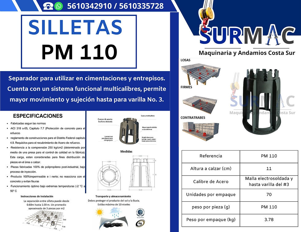 F.T SILLETAS PM 110