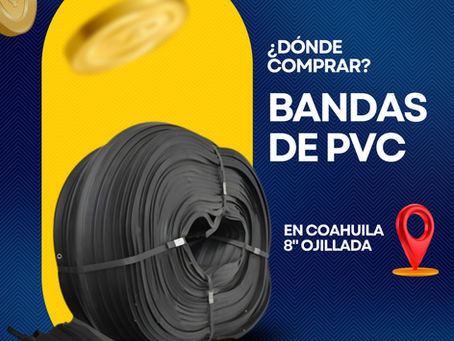 ¿Dónde adquirir banda de PVC ojillada de 8 pulgadas en Coahuila?