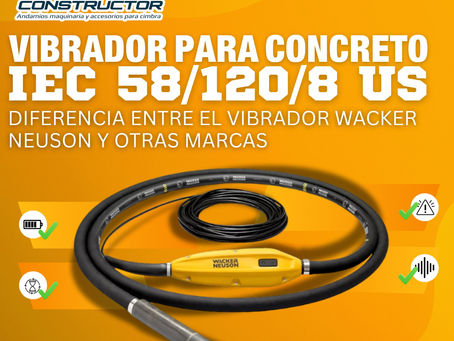 ¿Cuál es la diferencia entre el Vibrador Interno de Alta Frecuencia IEC 58/120/8 US y los modelos estándar de otras marcas?