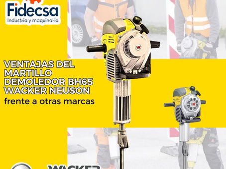 Ventajas del Martillo Demoledor BH65 Wacker Neuson frente a otras marcas