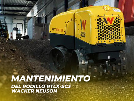 ¿Qué mantenimiento necesita el Rodillo para Zanjas modelo RTLx-SC3 WACKER NEUSON?