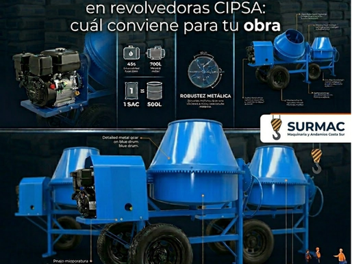 Olla de metal vs olla de polietileno en revolvedoras CIPSA: cuál conviene para tu obra