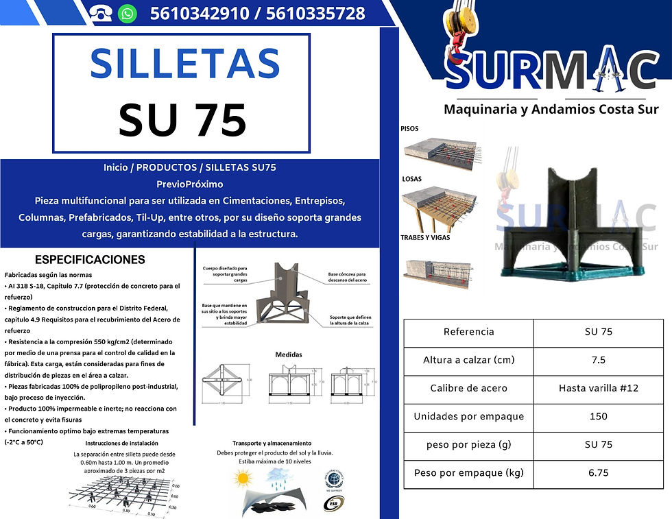 F.T SILLETAS SU75