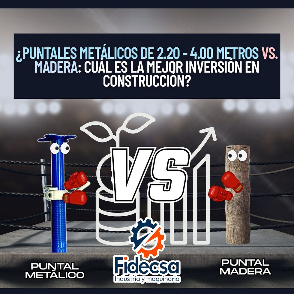 ¿Puntales metálicos de 2.20 - 4.00 metros vs. madera: cuál es la mejor inversión en construcción?