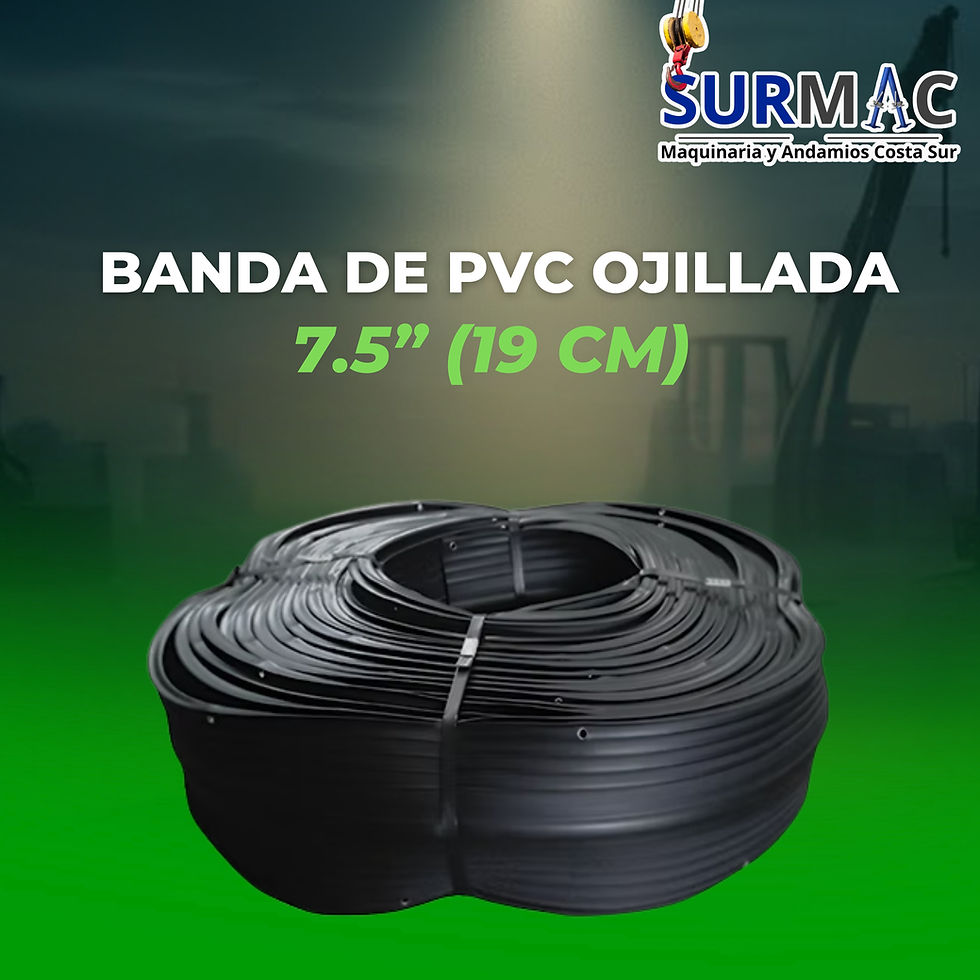 Banda de PVC Ojillada 7.5” (19 cm) SURMAC México