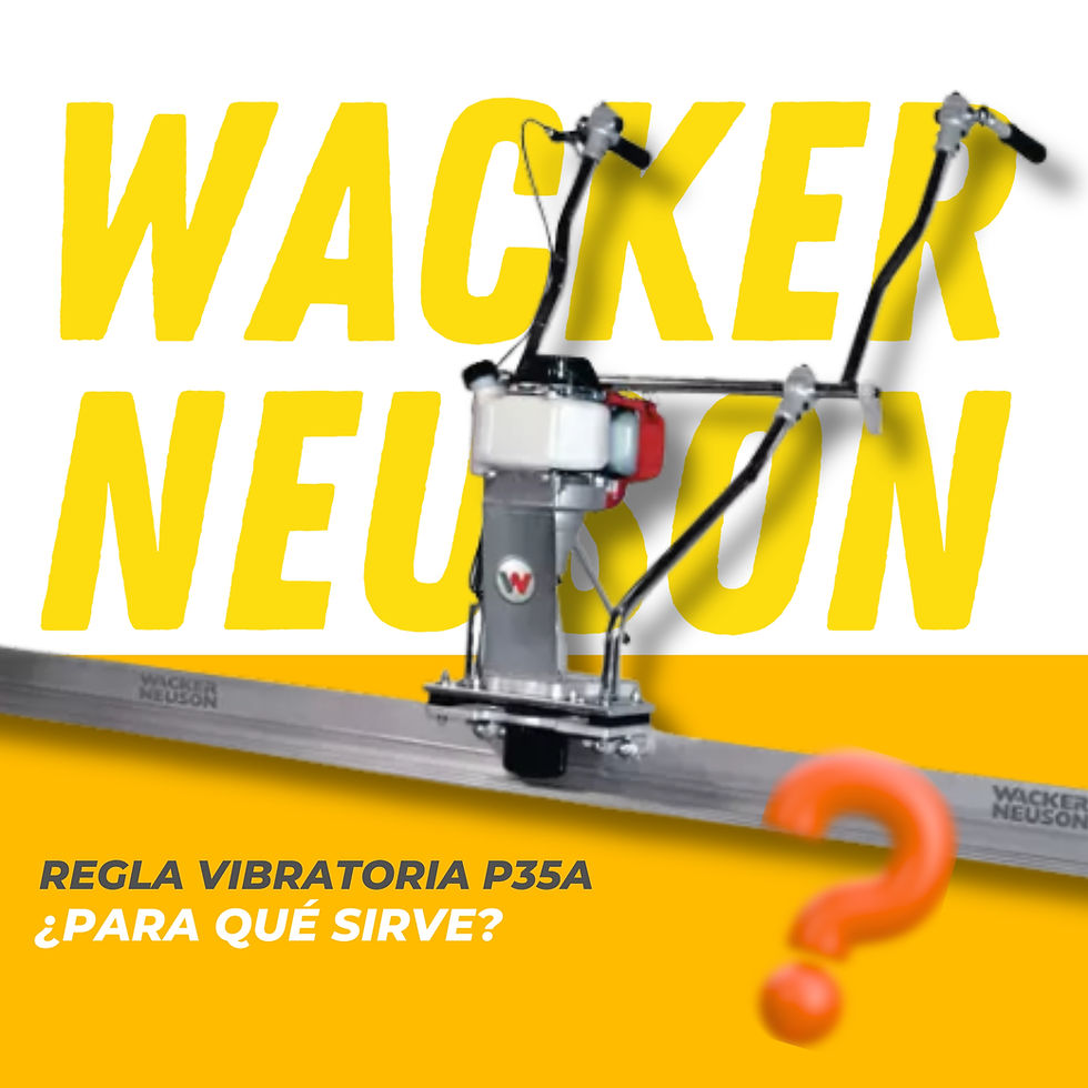 ¿Para qué sirve la Regla Vibratoria Manual P35A WACKER NEUSON y cuándo conviene usarla en obra?