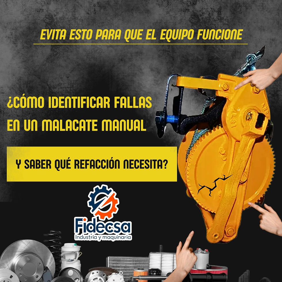 ¿Cómo Identificar Fallas En Un Malacate Manual y Saber Qué Refacción Necesita?