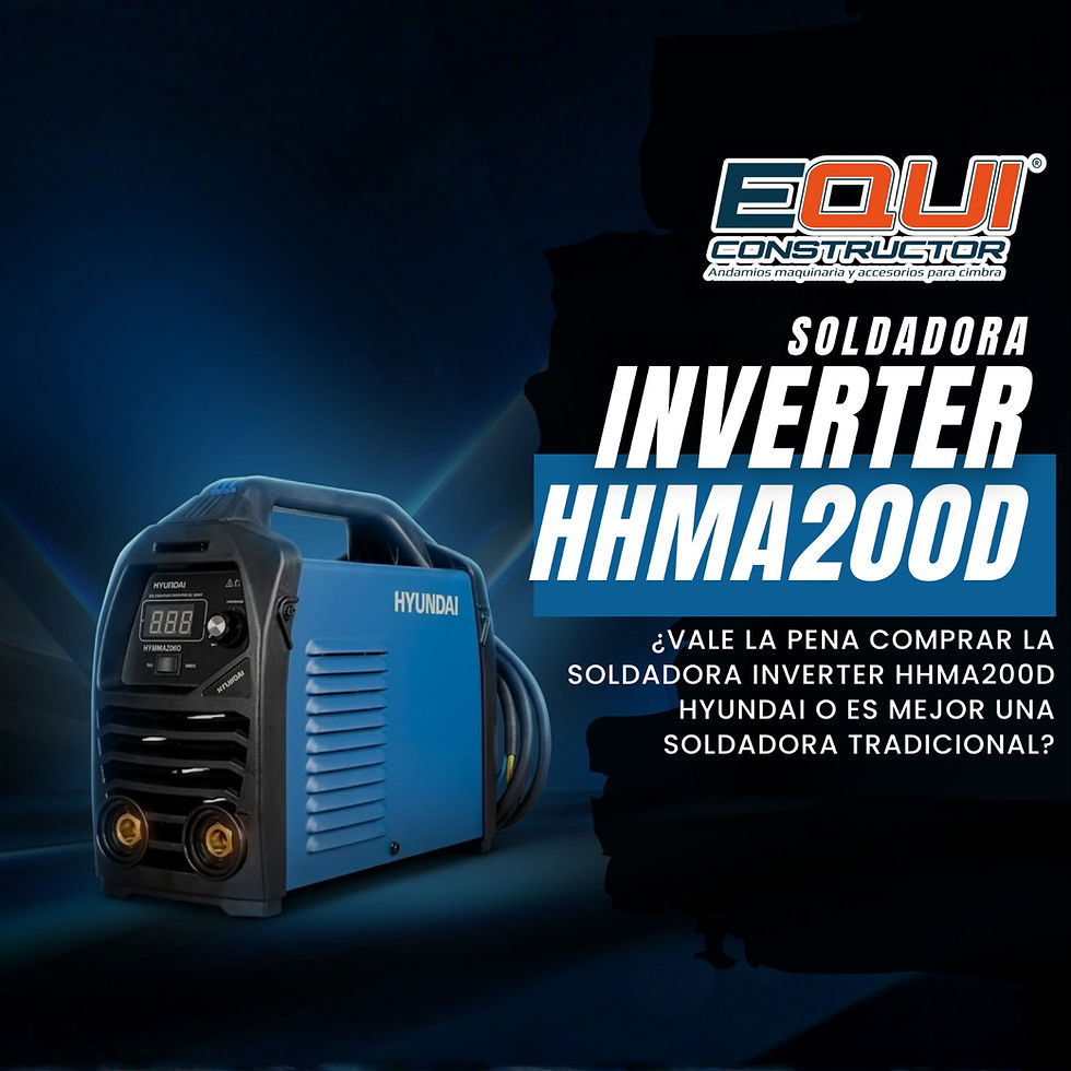 ¿Vale la pena comprar la SOLDADORA INVERTER HHMA200D HYUNDAI o es mejor una soldadora tradicional?