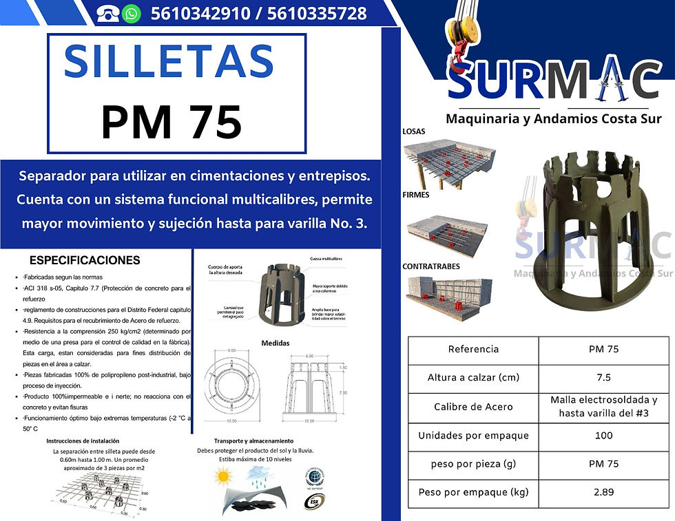 F.T SILLETAS PM 75