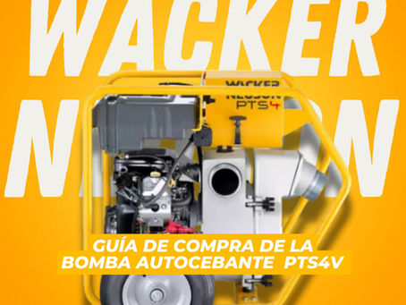 ¿Cómo elegir correctamente y mantener la Bomba Centrífuga Autocebante modelo PTS4V WACKER NEUSON?