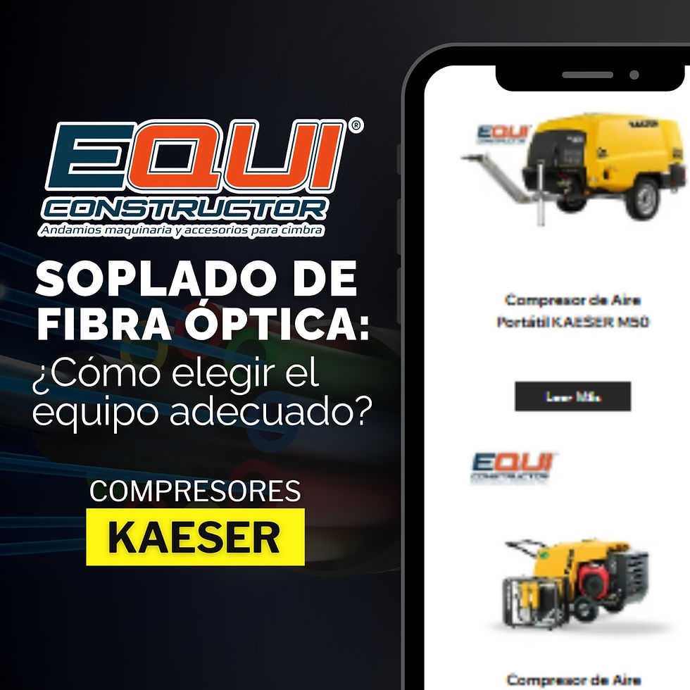 Compresores Kaeser para soplado de fibra óptica: ¿cómo elegir el equipo adecuado?