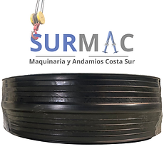 Venta de Bandas de PVC Negras sin ojillo de 4" (10 cm).