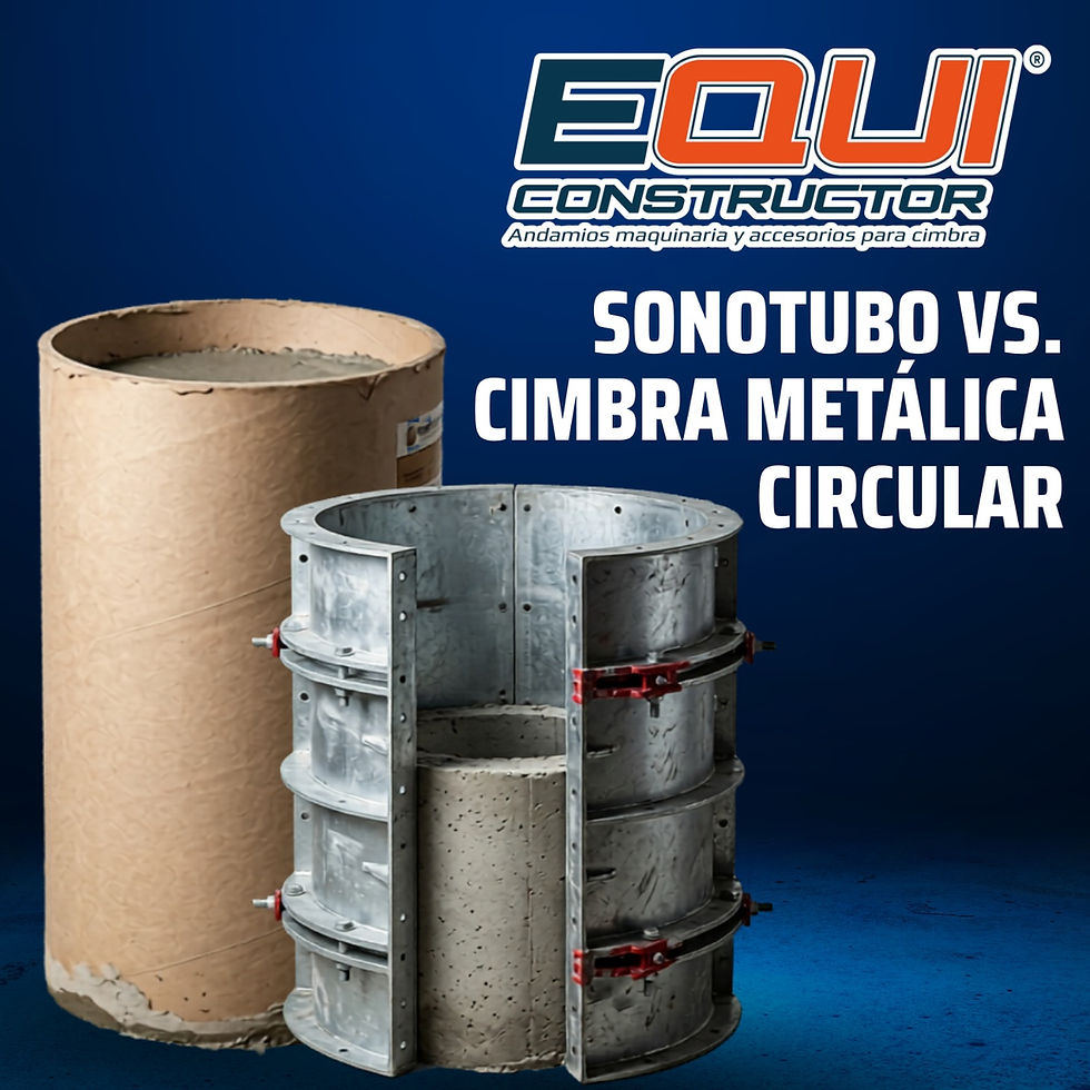 Sonotubo vs. Cimbra Metálica Circular: ¿Cuál Conviene Para Tu Columna?