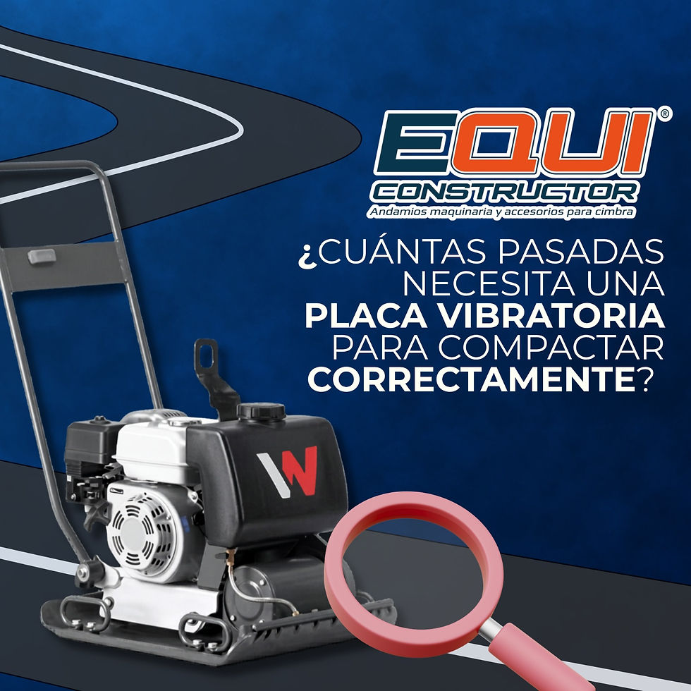 ¿Cuántas Pasadas Necesita una Placa Vibratoria Para Compactar Correctamente? Guía Por Material y Espesor de Capa