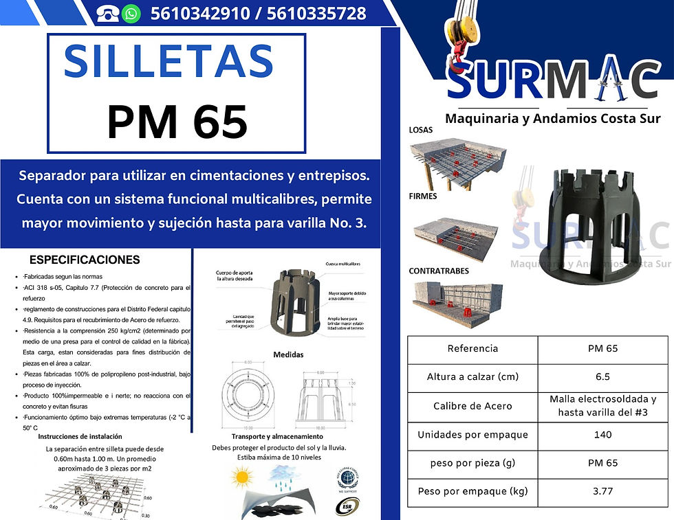 F.T SILLETAS PM65