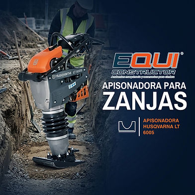 ¿Buscas una Apisonadora para Zanjas? Conoce la Husqvarna LT 6005
