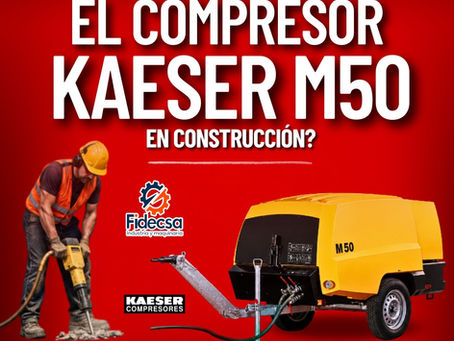 ¿Para qué se utiliza el Compresor Kaeser M50 en la construcción?