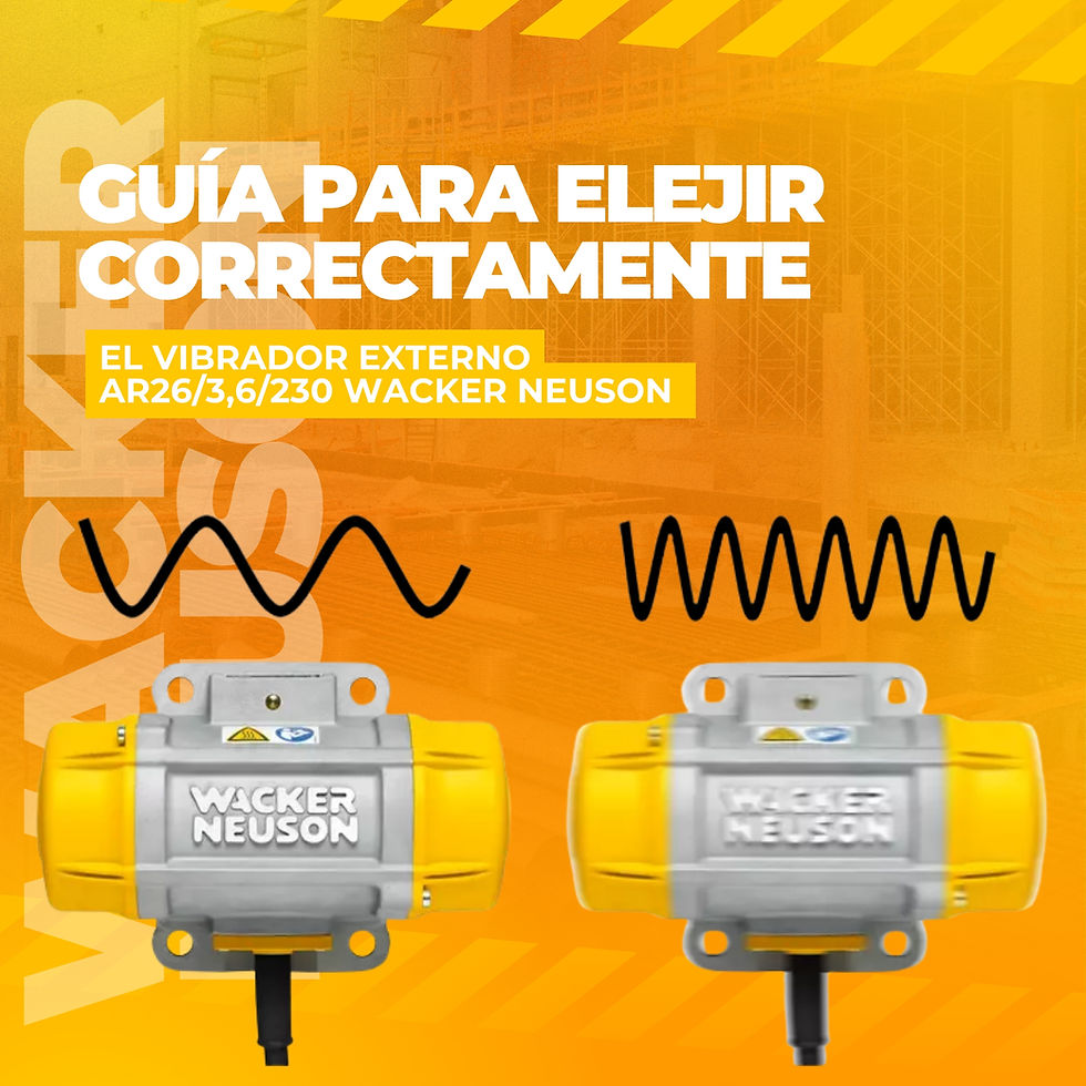 ¿Como elegir correctamente el Vibrador Externo AR26/3 6/230 Wacker Neuson?