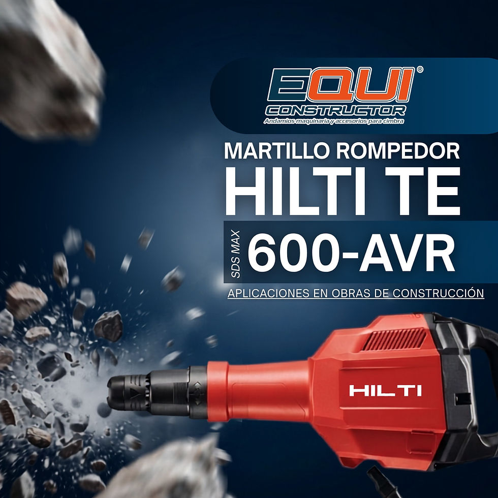 Martillos Rompedores HILTI TE 600-AVR: aplicaciones en obras de construcción en México