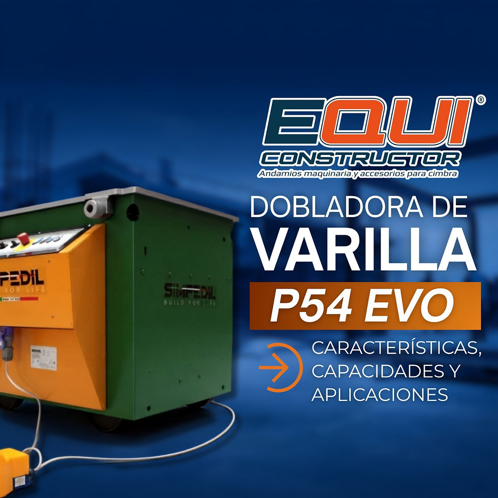 Dobladora de Varilla P54 EVO: Características, Capacidades y Aplicaciones en México