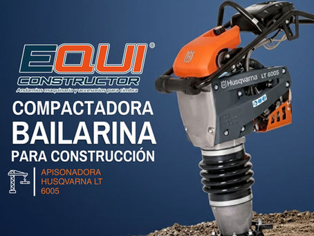 Apisonadora Husqvarna LT 6005: Compactadora Bailarina para Construcción