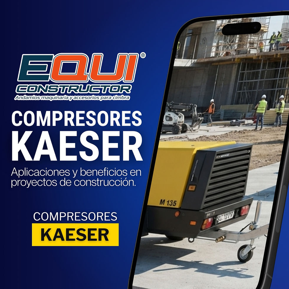 Compresores Kaeser: aplicaciones y ventajas en proyectos de construcción en México
