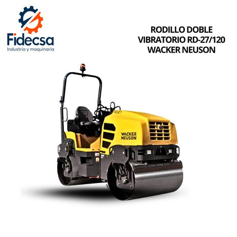 Rodillo Vibratorio Doble Modelo RD27-120 Marca WACKER NEUSON En México.