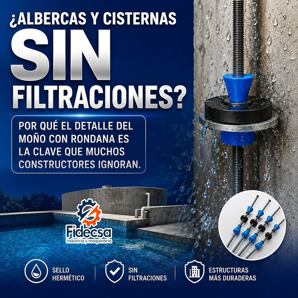 ¿Albercas y Cisternas Sin Filtraciones: Por Qué el Detalle del Moño con Rondana Es la Clave que Muchos Constructores Ignoran?