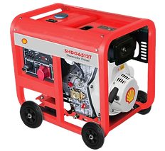 VENTA DE GENERADOR TRIFÁSICO 6.5KW CON MOTOR A DIESEL 12 HP SHDG6512T