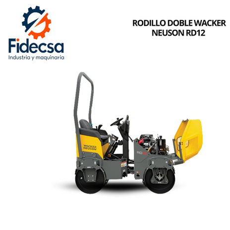 Rodillo Vibratorio Doble Modelo RD12 Marca WACKER NEUSON En México.