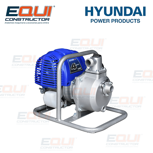 Venta de Motobomba Autocebante Portátil marca HYUNDAI 1.8 HP 1x1 4 Tiempos - HYW4010PRO.
