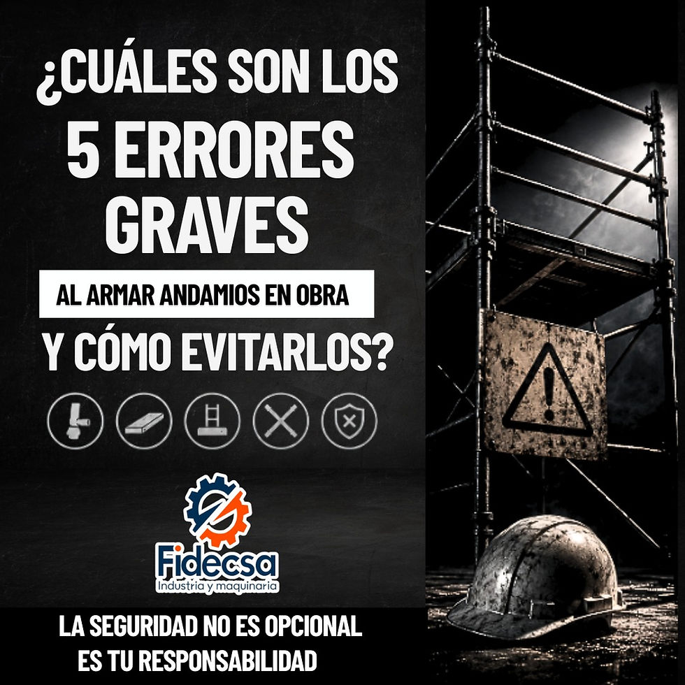 ¿Cuáles Son los 5 Errores Graves al Armar Andamios en Obra y Cómo Evitarlos?