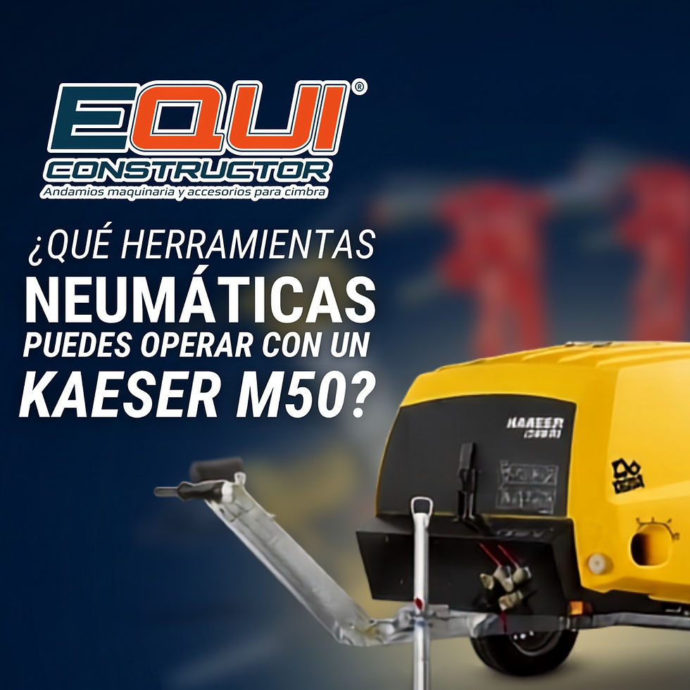 ¿Qué herramientas neumáticas puedes operar con un Compresor Kaeser M50?