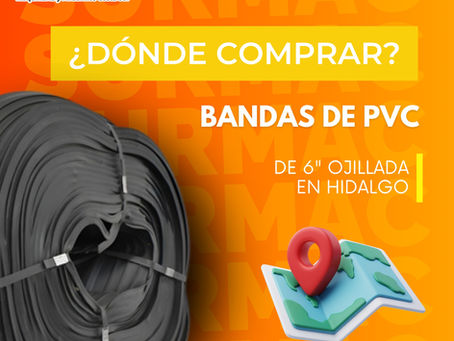¿Dónde comprar banda de PVC ojillada de 6 pulgadas en Hidalgo?