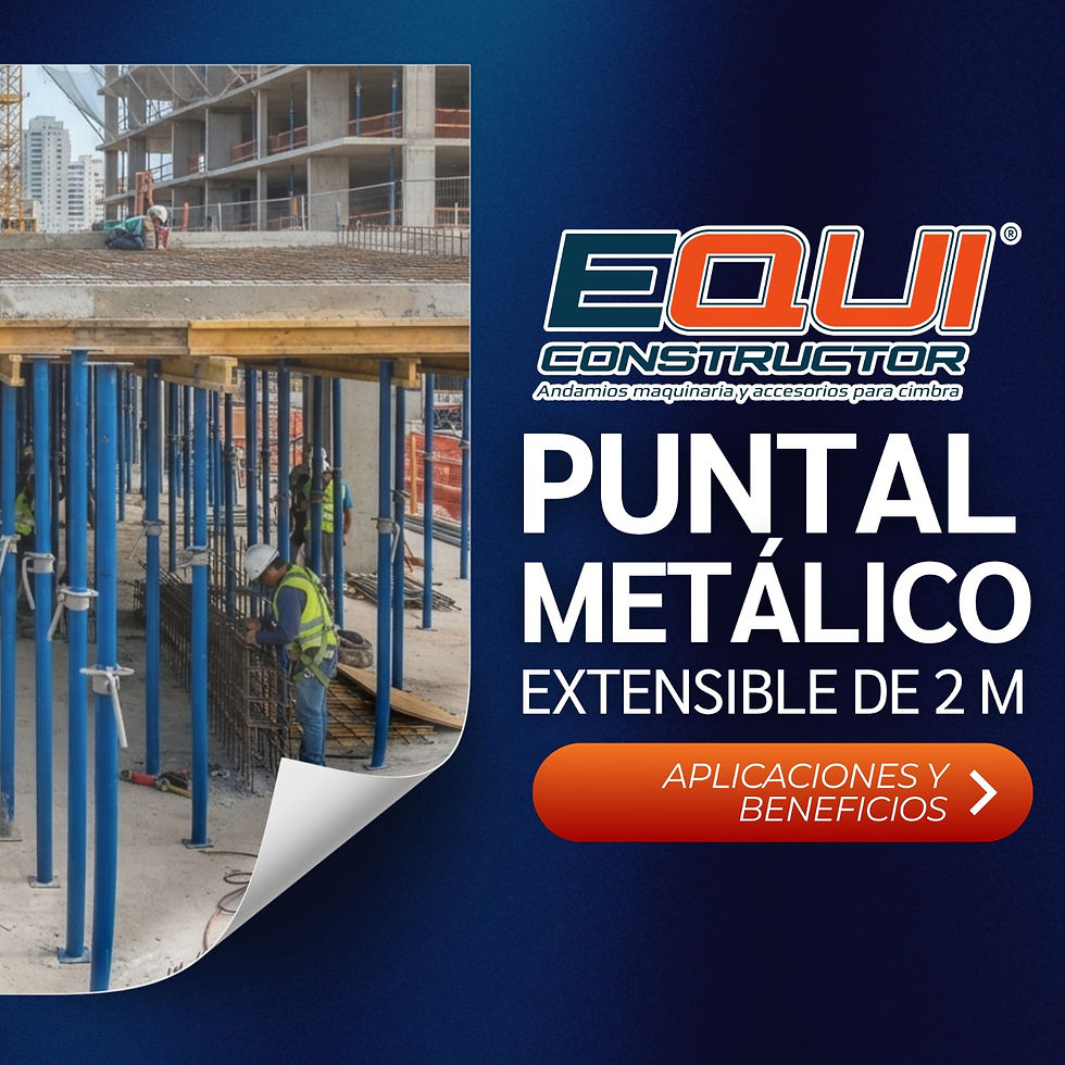 Puntal metálico extensible de 2 metros: características, ventajas y aplicaciones en obra