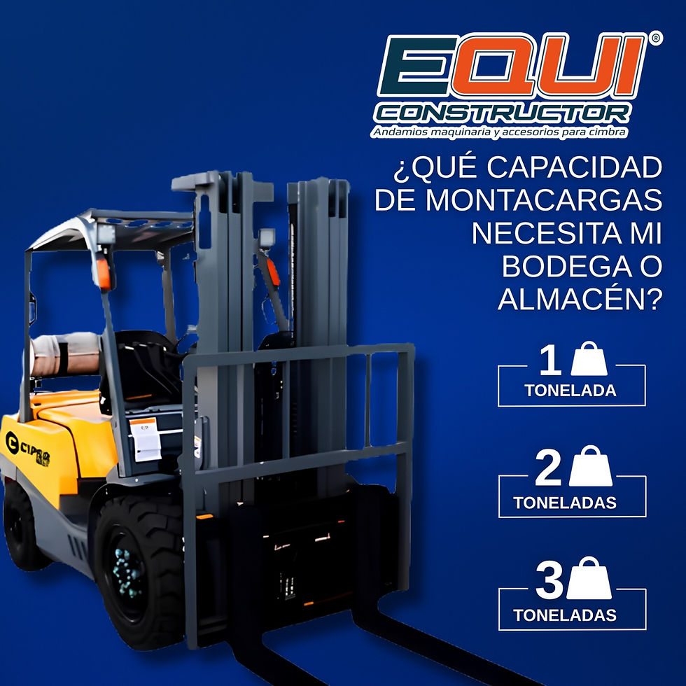 ¿Qué Capacidad de Montacargas Necesita Mi Bodega o Almacén? Guía Para Elegir Entre 1, 2 y 3 Toneladas