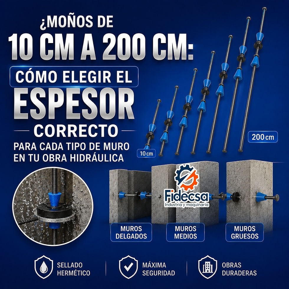 ¿Moños de 10 cm a 200 cm: Cómo Elegir el Espesor Correcto Para Cada Tipo de Muro en Tu Obra Hidráulica?