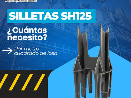 ¿Cuántas Silletas SH125 necesito por metro cuadrado de losa?
