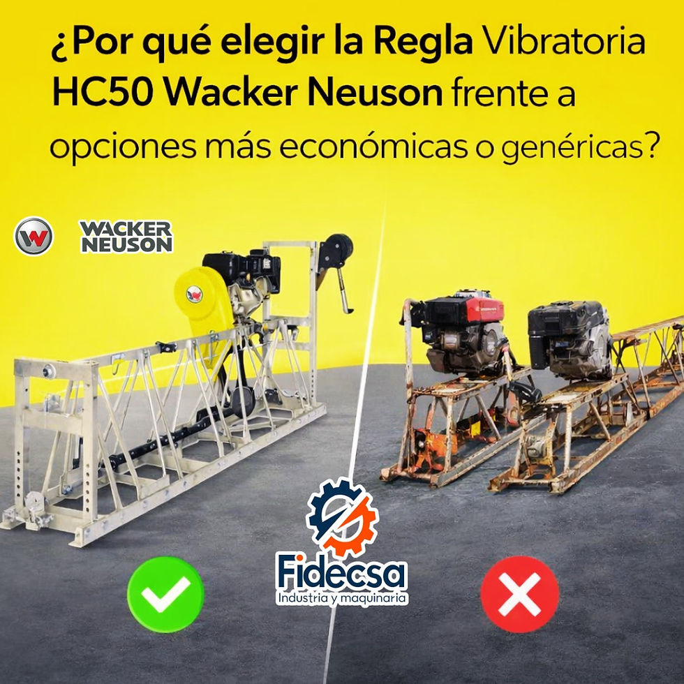¿Por qué elegir la Regla Vibratoria HC50 Wacker Neuson frente a opciones más económicas o genéricas?
