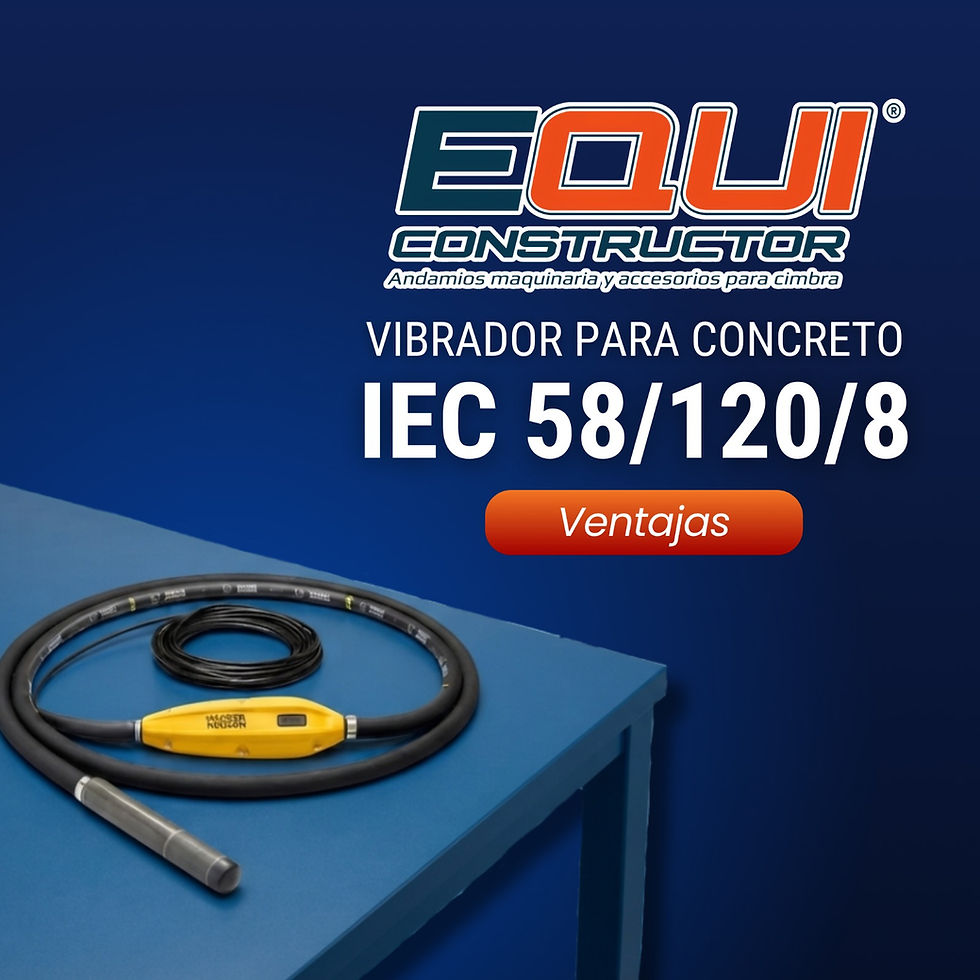 Vibrador Interno de Alta Frecuencia IEC 58/120/8 US Wacker Neuson: Ventajas para el colado de concreto