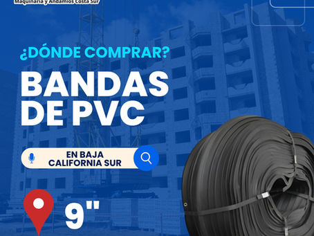 ¿Dónde adquirir banda de PVC ojillada de 9 pulgadas en Baja California Sur?