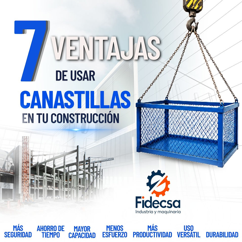¿Cuáles son las 7 ventajas de utilizar canastillas de elevación de materiales en proyectos de construcción?