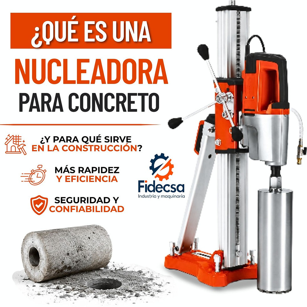 ¿Qué es una nucleadora para concreto y para qué sirve en la construcción?