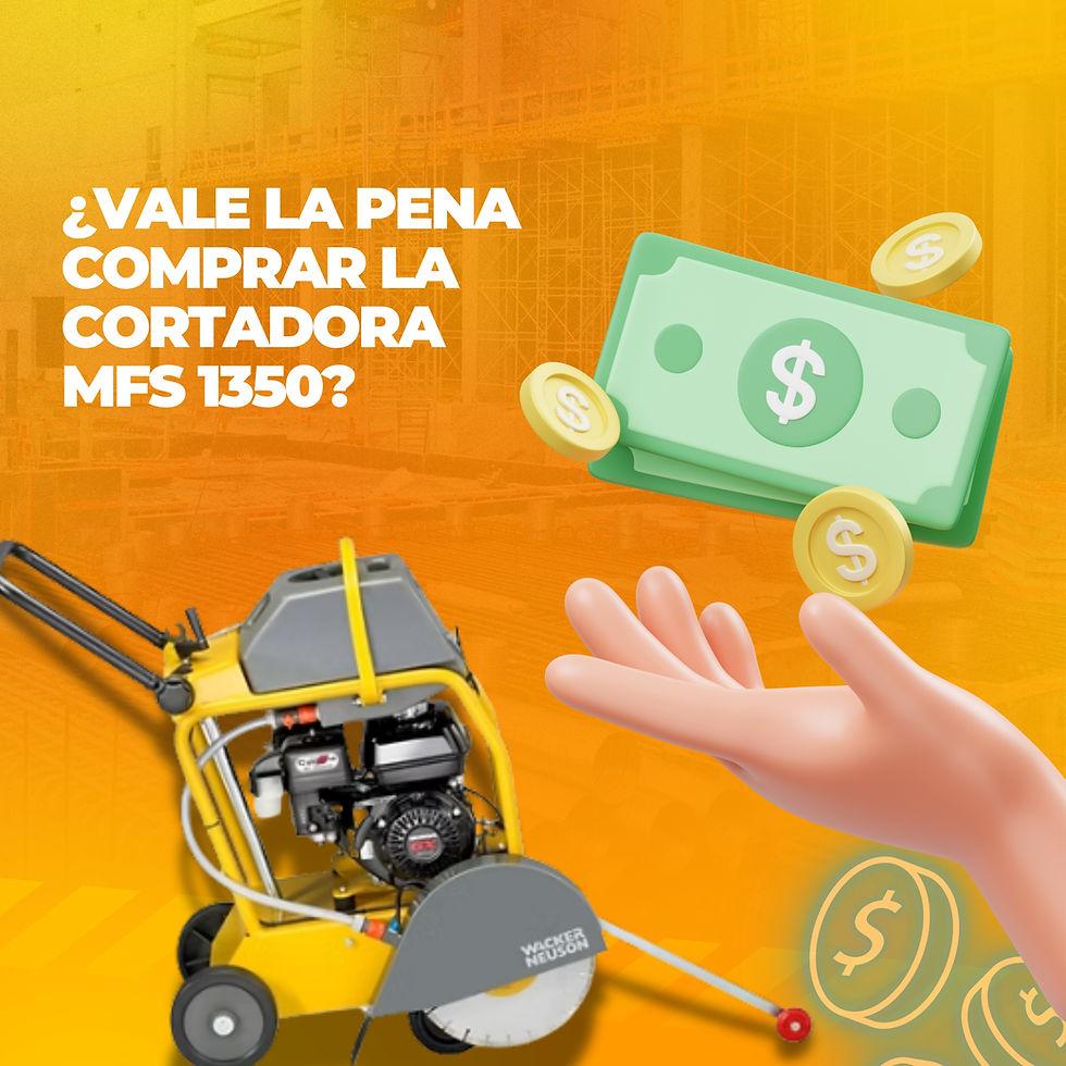 ¿Vale la pena comprar la Cortadora de Juntas MFS 1350 WACKER NEUSON para trabajos de construcción?