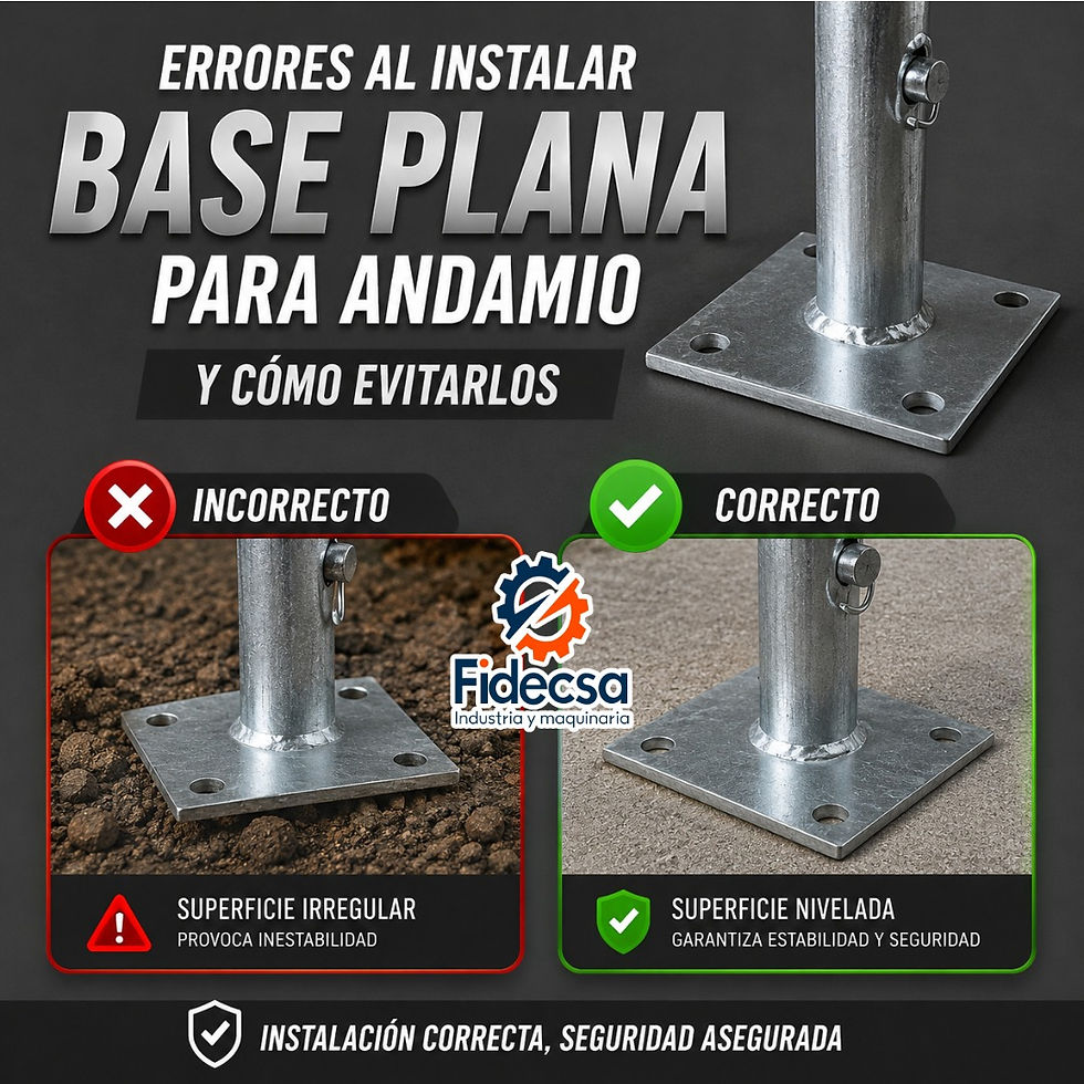 ¿Cuáles Son los Errores Más Comunes al Instalar una Base Plana para Andamio y Cómo Evitarlos?