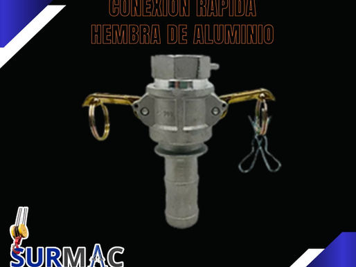 Conexión Rápida Hembra de Aluminio/Fierro para Bombas de Agua: Instala, Conecta y Trabaja sin Complicaciones