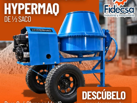 ¿Qué Características, Usos y Ventajas Tiene una Revolvedora HYPERMAQ de 1/2 Saco?