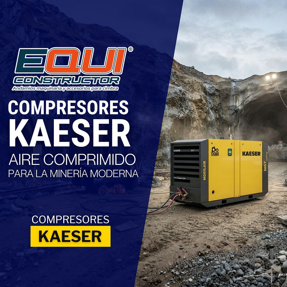 Compresores Kaeser: la solución de aire comprimido para la minería moderna